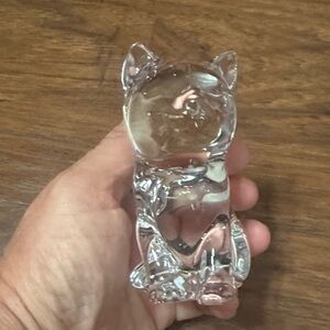 Princess House Crystal Cat Figurine